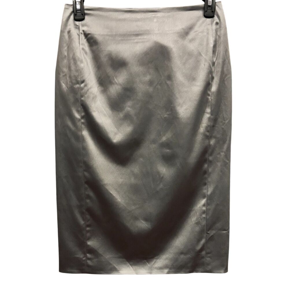 Susan Bender Knee Length Skirt in Platinum NWT Size 10